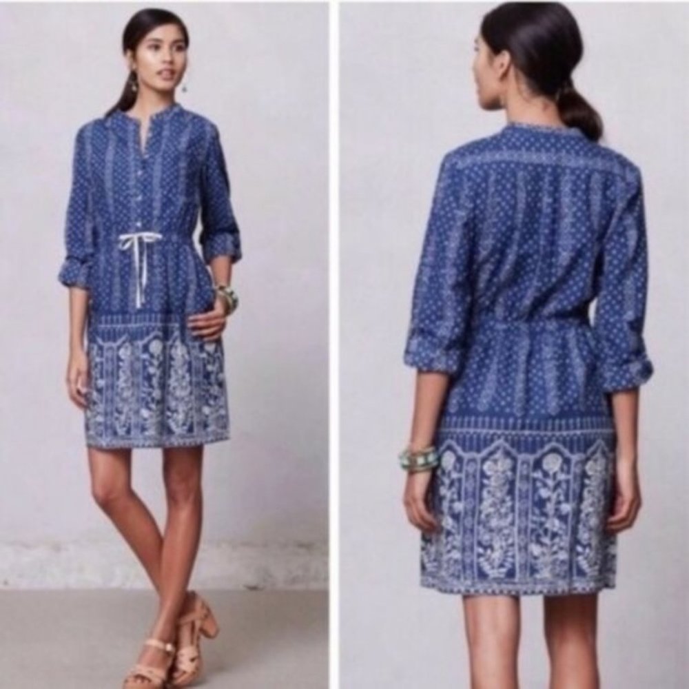 Anthropologie Meadow Rue Anila Shirt Dress